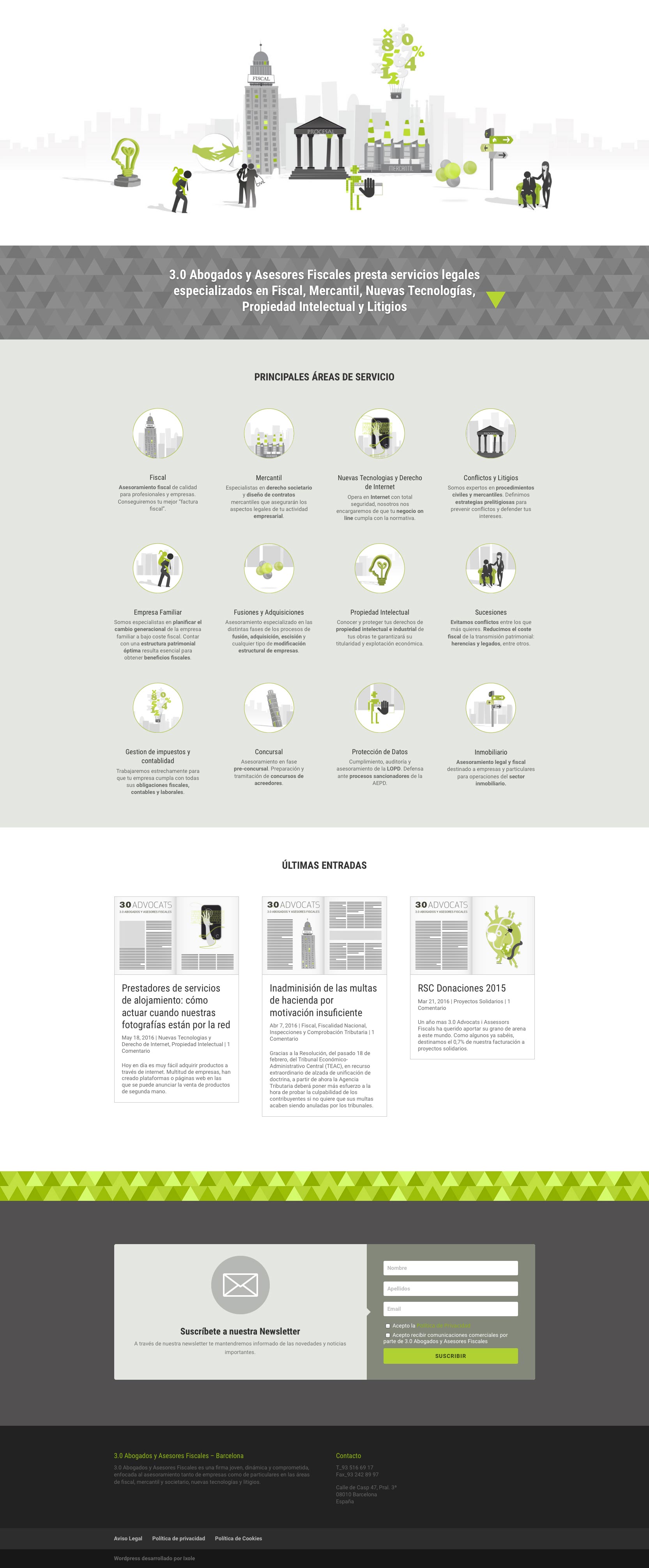 Diseño web WordPress para 3.0 Advocats