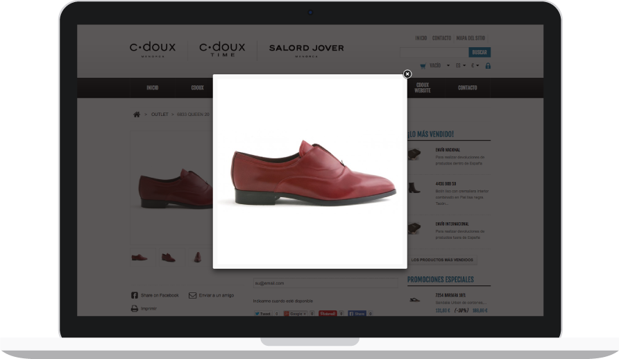 Diseño e-commerce para C-Doux