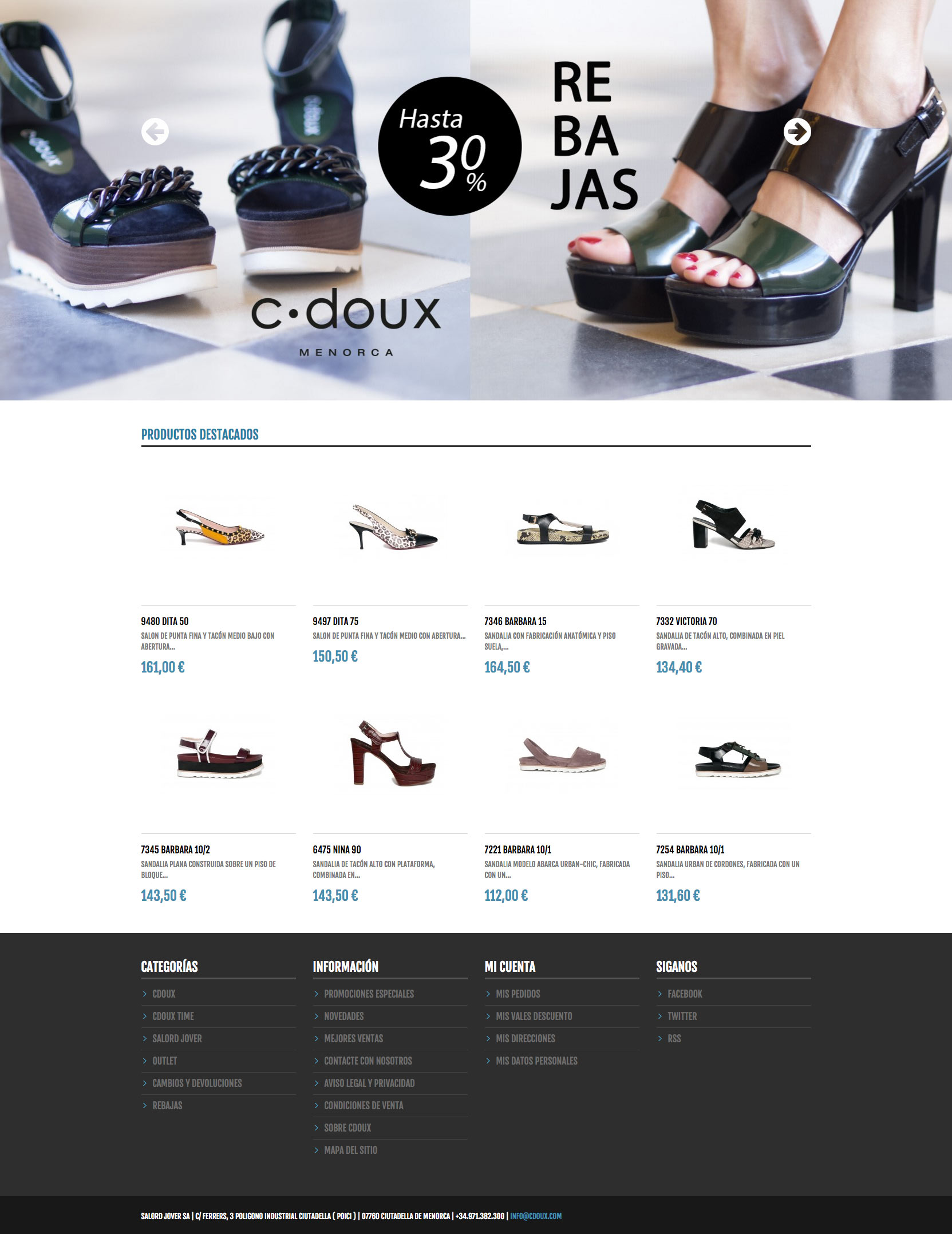 Diseño de tienda online para C-Doux