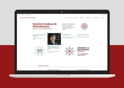 WordPress para Societat Catalana de Matemàtiques